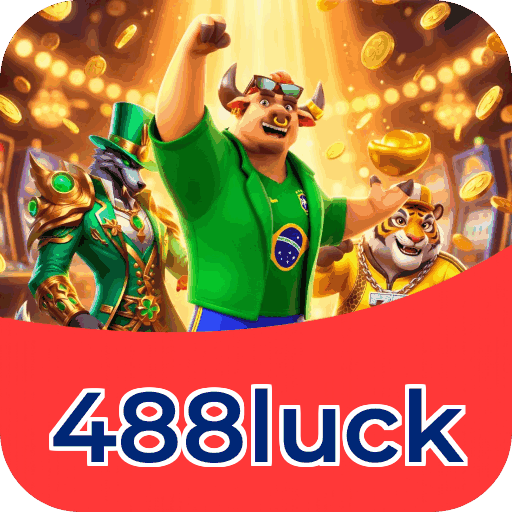 Interface do aplicativo 488luck mostrando jogos disponíveis no iOS e Android
